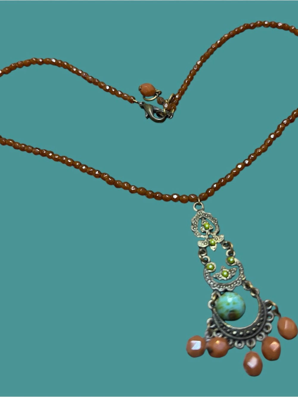 200 Ornate Bohemian Style Pendant
Necklace